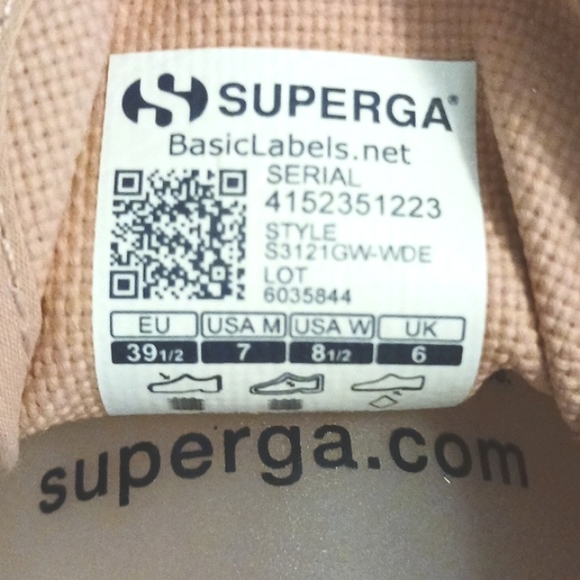 Superga "Dusty Pink" Slip On Sneakers with Rope Detail Size 8.5W (NWT) - Picture 11 of 11